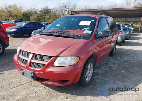 2001 Dodge Grand Caravan Ex из США, поврежденный, VIN 2B8GP74LX1R370690